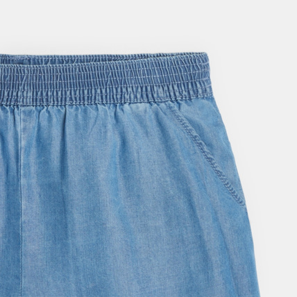 Avis Short en denim léger bleu fille OKAIDI 2