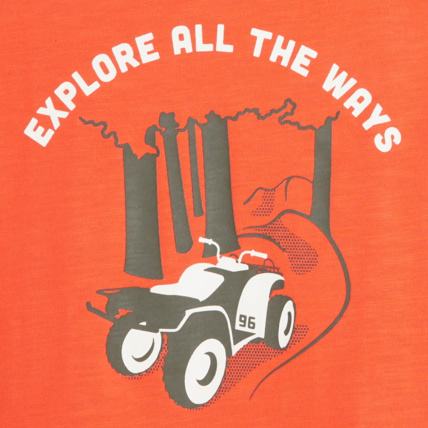 Avis T-shirt manches longues imprimé quad orange garçon OKAIDI 2