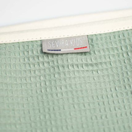 Avis Cape de bain bébé en coton nid d'abeille Sevira Kids 7