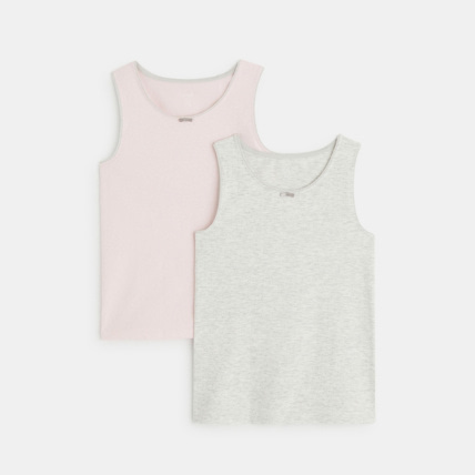 Avis Débardeur stretch imprimé (lot de 2) rose fille OKAIDI 1