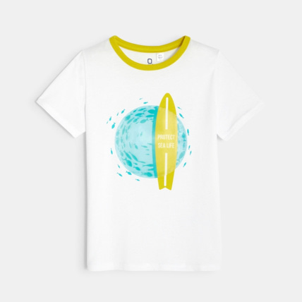 Avis T-shirt avec effet hologramme bleu garçon OKAIDI 1