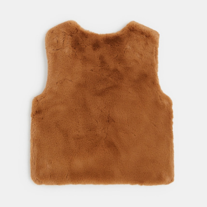 Avis Boléro en fausse fourrure marron fille OKAIDI 3