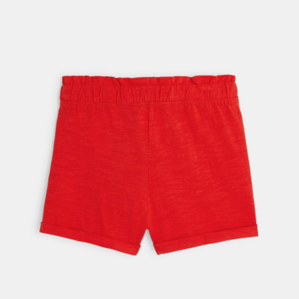 Avis Short en jersey uni rouge fille OKAIDI 4