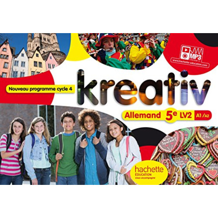 Avis Kreativ allemand cycle 4 / 5e LV2 - Livre élève - Nouveau programme 2016 Hachette Éducation 1