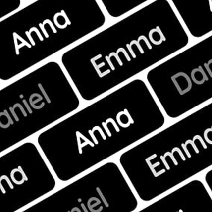Avis Étiquettes thermocollantes Noir et Blanc My Nametags 1