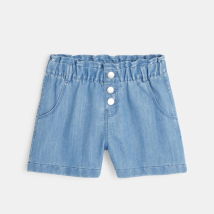 Avis Short large en jean bleu fille OKAIDI 2