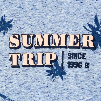 Avis T-shirt motif palmiers bleu garçon OKAIDI 3