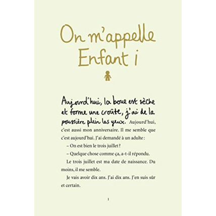 Avis Livre On M'Appelle Enfant I GALLIMARD JEUNESSE 1