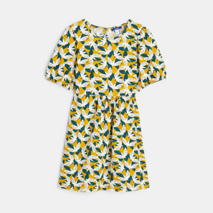 Robe imprim e manches ballon verte fille OKAIDI Comparateur
