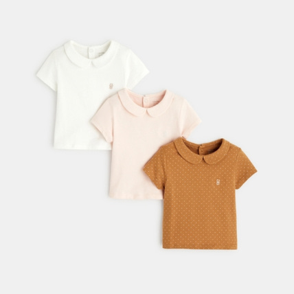 Avis T-shirt petit col (lot de 3) OBAÏBI 1