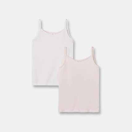 Avis Débardeur en jersey (lot de 2) rose fille OKAIDI 1