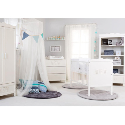 Avis Chambre bébé complète Lit évolutif + tiroir + Commode à langer + Armoire et Bibliothèque MARSELL Mon Mobilier Design 5