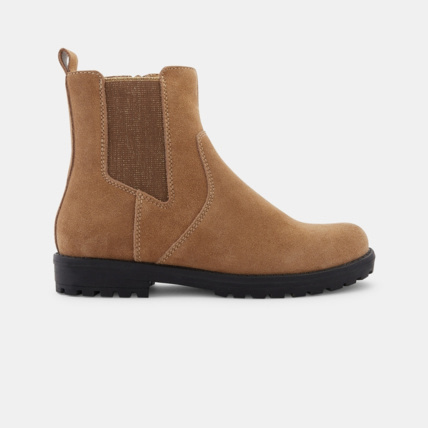 Boots chelsea a semelle crantee beige fille OKAIDI Comparateur Avis Prix