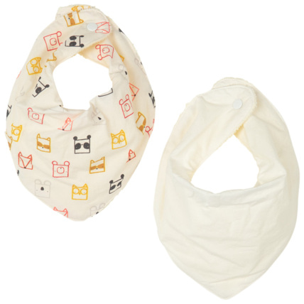Avis Lot de 2 bavoirs bandanas à animaux printés Prémaman 1