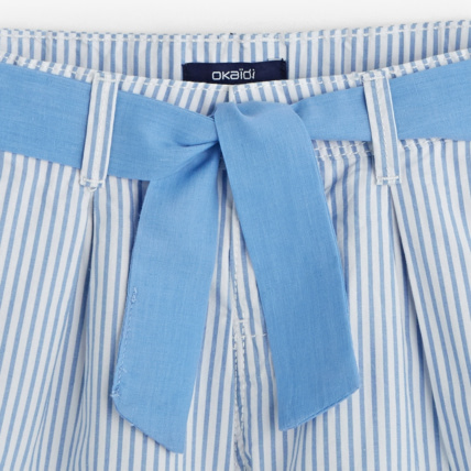 Avis Short en toile bleu fille OKAIDI 3