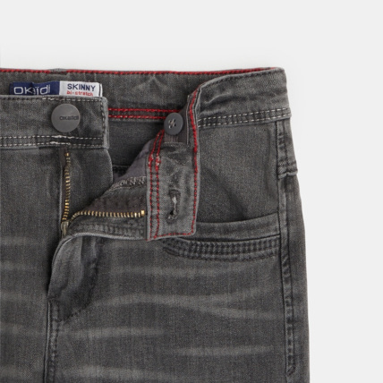 Avis Jean skinny bi-stretch gris garçon OKAIDI 2