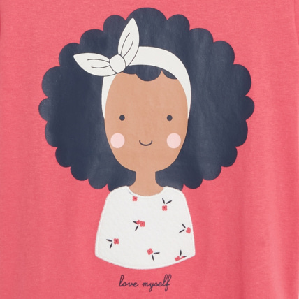Avis T-shirt "love myself" rose fille OKAIDI 2