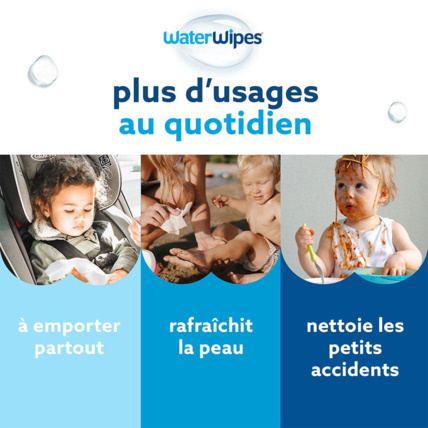 Avis Lingettes bébé Pack nomade WATER WIPES 4