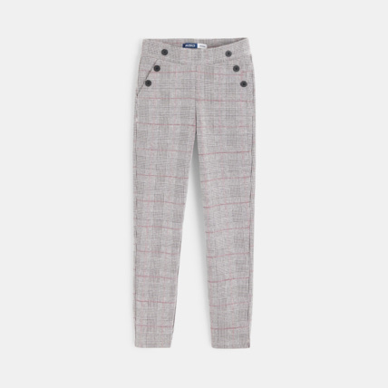 Avis Jegging à carreaux rose fille OKAIDI 1