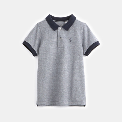 Avis Polo en coton piqué bleu garçon OKAIDI 1