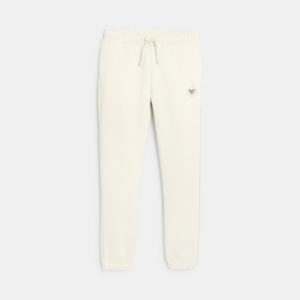 Avis Pantalon de jogging uni blanc fille OKAIDI 2