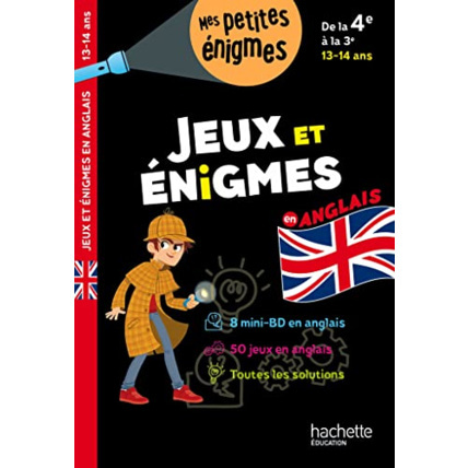 Avis Jeux et énigmes en anglais De 4e à la 3e - Cahier de vacances 2023 Hachette Éducation 1