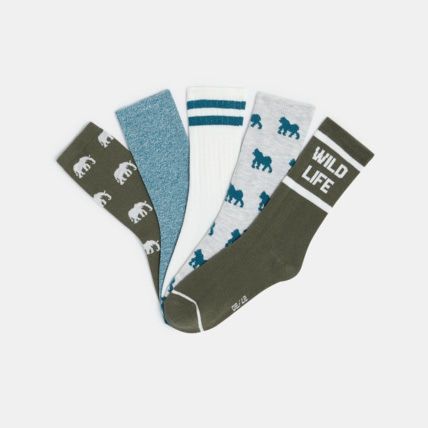 Avis Chaussettes fantaisie (lot de 5 paires) vertes garçon OKAIDI 2