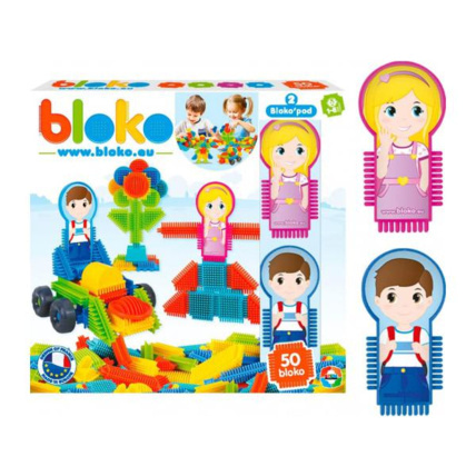 Avis Boîte de 50 blocs avec 2 figurines BLOKO 1