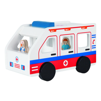 Avis Jouet bois Ambulance en bois CARREFOUR WOODEN 1