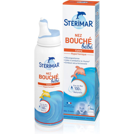 Avis Spray Nez Bouché Bébé Hypertonique Eau de Mer STERIMAR 1