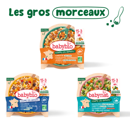 Avis Pack Les gros morceaux - Dès 15 mois Babybio 1