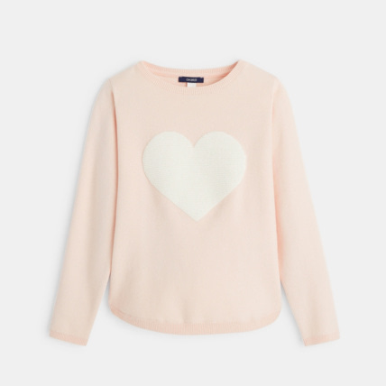 Avis Pull à côtes Ottoman rose fille OKAIDI 1