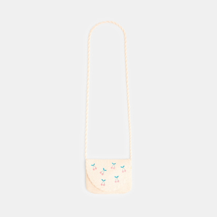 Avis Sac brodé imitation paille tressée rose fille OKAIDI 1