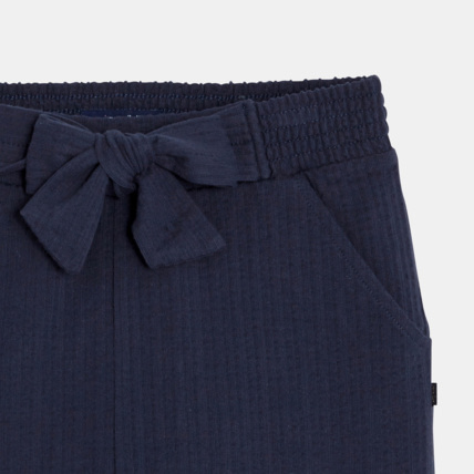 Avis Pantalon en jersey gaufré bleu fille OKAIDI 3