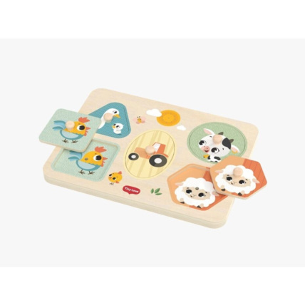 Avis Mon Premier Puzzle Musical en bois Farmers Funday Tiny Love 1