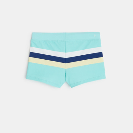 Avis Boxer de bain rayé bleu garçon OKAIDI 2