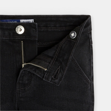 Avis Pantalon skinny en toile stretch gris fille OKAIDI 3