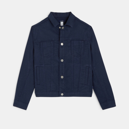 Avis Blouson en lin mélangé bleu garçon OKAIDI 1