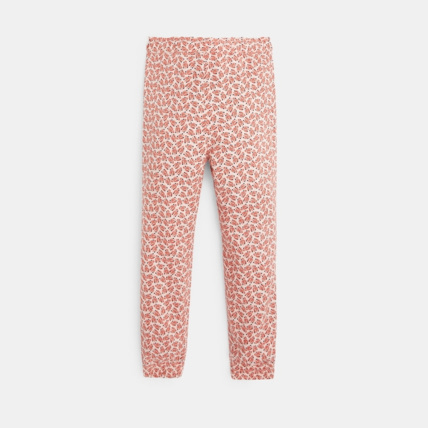 Avis Pantalon fluide imprimé feuillages rose fille OKAIDI 4
