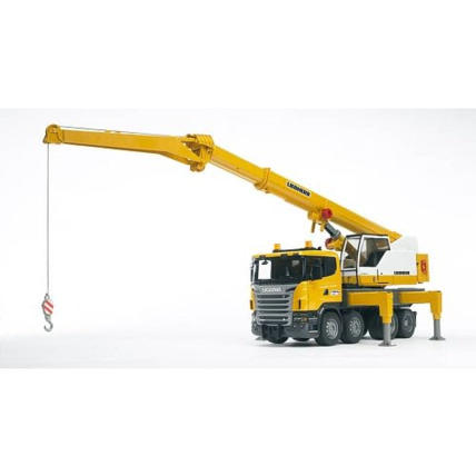 Avis Camion Scania + grue Liebherr BRUDER 1