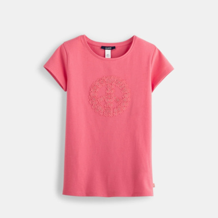 Avis T-shirt à motifs 3D rose fille OKAIDI 1
