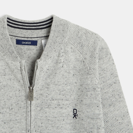 Avis Gilet zippé gris garçon OKAIDI 2