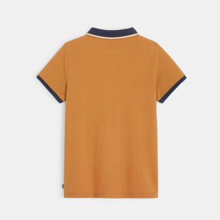 Avis Polo piqué col couleur beige garçon OKAIDI 3