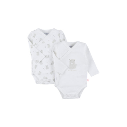 Avis Lot de 2 bodies croisés en jersey coton bio NOUKIE'S 1