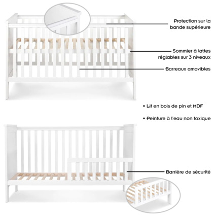Avis Lit bébé enfant évolutif en bois IWO KLUPS 2