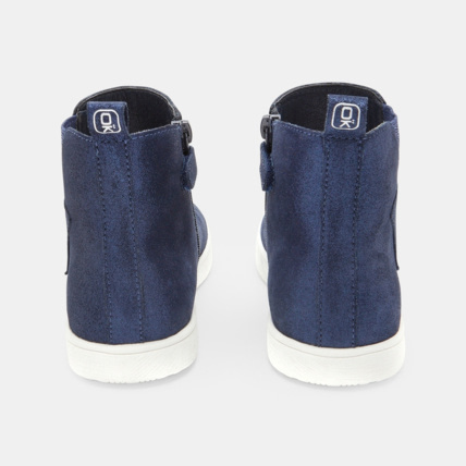 Avis Boots irisées croûte de cuir à étoile bleues fille OKAIDI 4