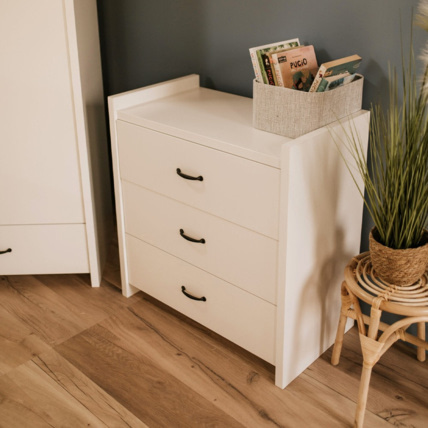 Avis Commode bébé avec plan à langer amovible et 3 tiroirs AMELIA  Mon Mobilier Design 3