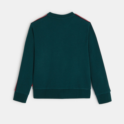 Avis Sweat-shirt à message "Fair Play 96" vert garçon OKAIDI 4