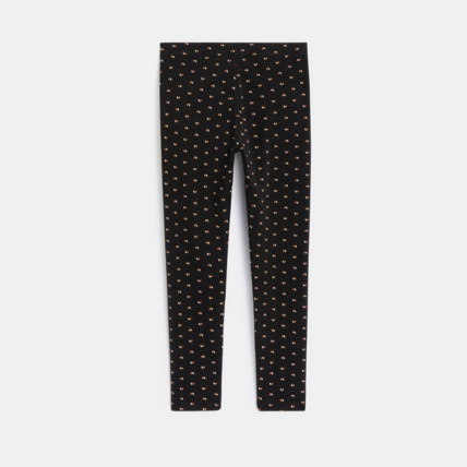 Avis Leggings imprimés de petits motifs noir fille OKAIDI 2