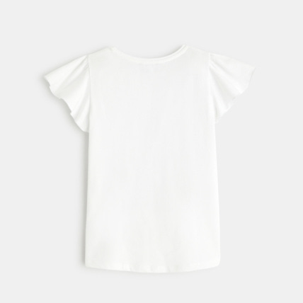 Avis T-shirt à motif coccinelle blanc fille OKAIDI 3